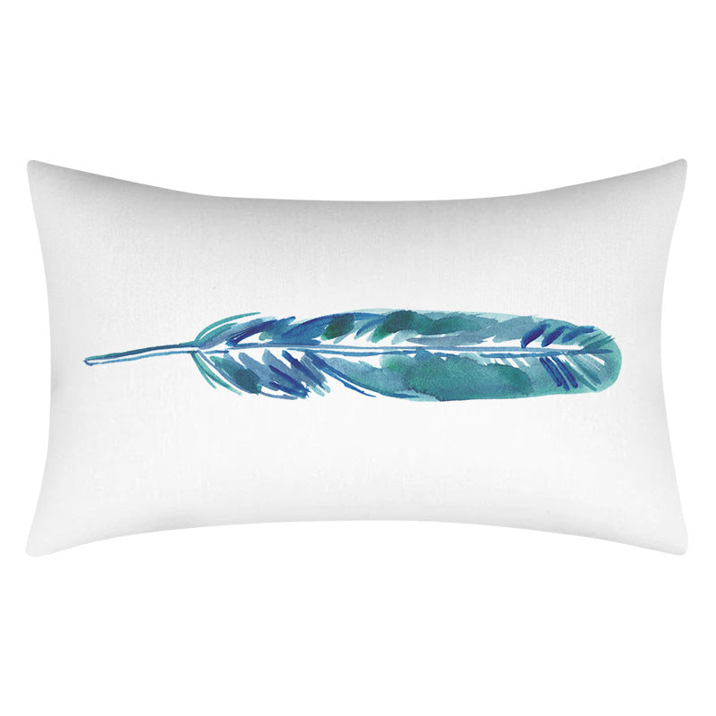 Teal Teal Home Decor Cushion Lumbar Pillowcase