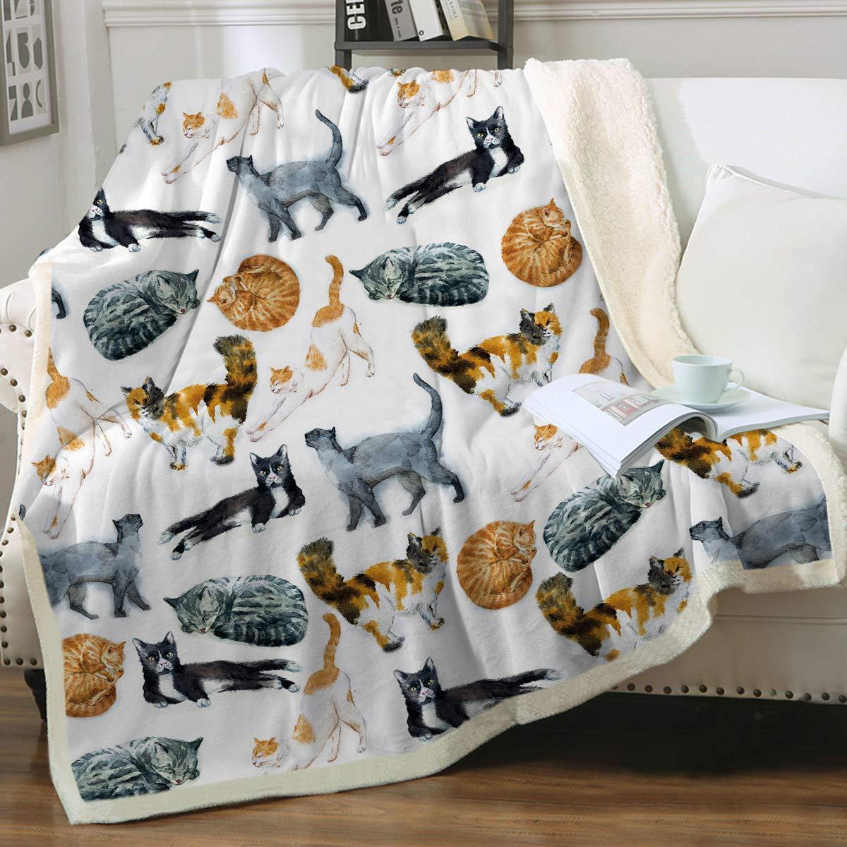 Animal Pattern Printing Double Layer Blanket