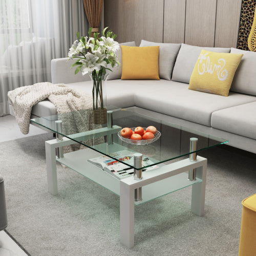 White Coffee Table, Modern Side Center Tables