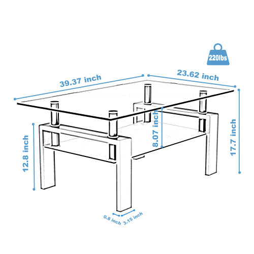 White Coffee Table, Modern Side Center Tables