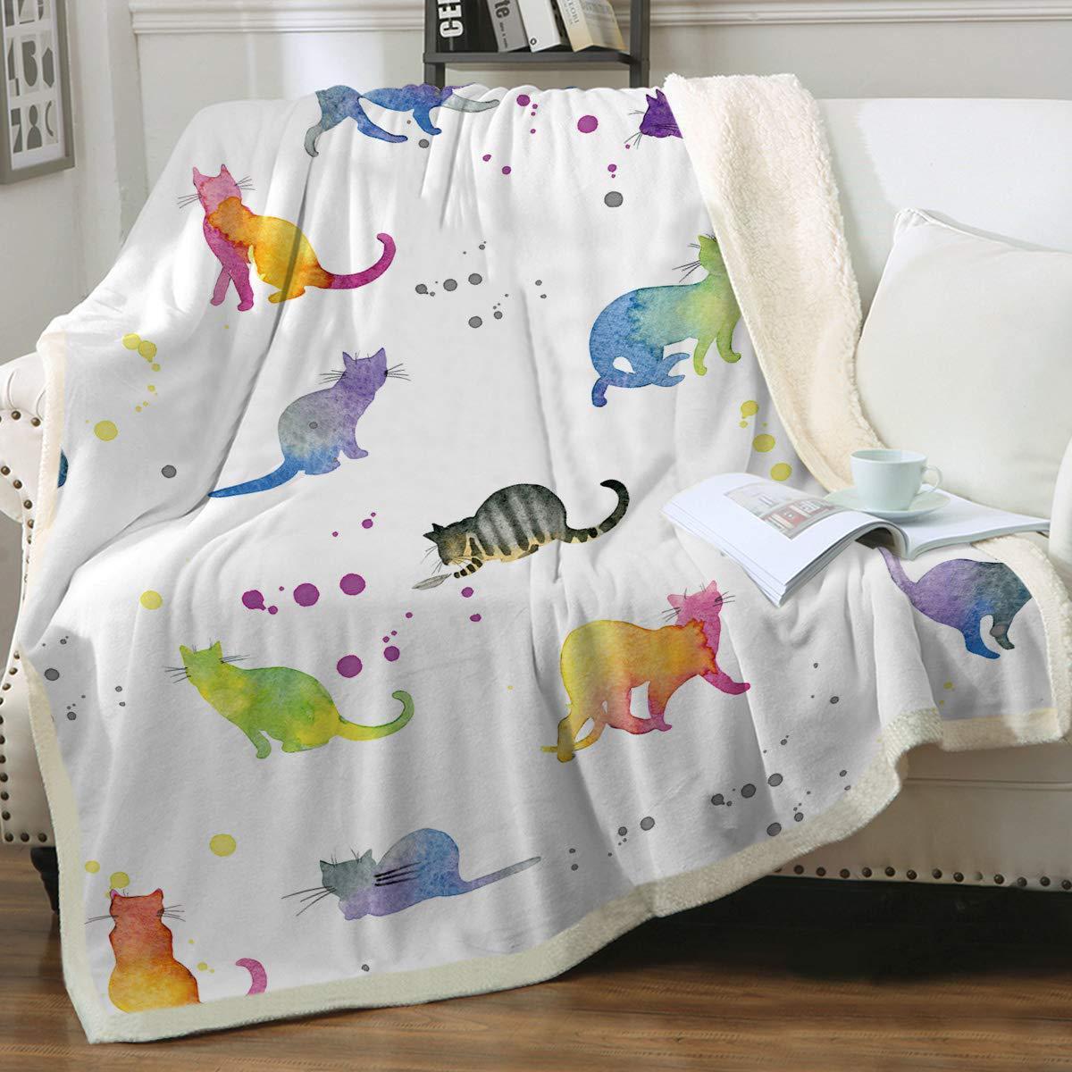 Animal Pattern Printing Double Layer Blanket