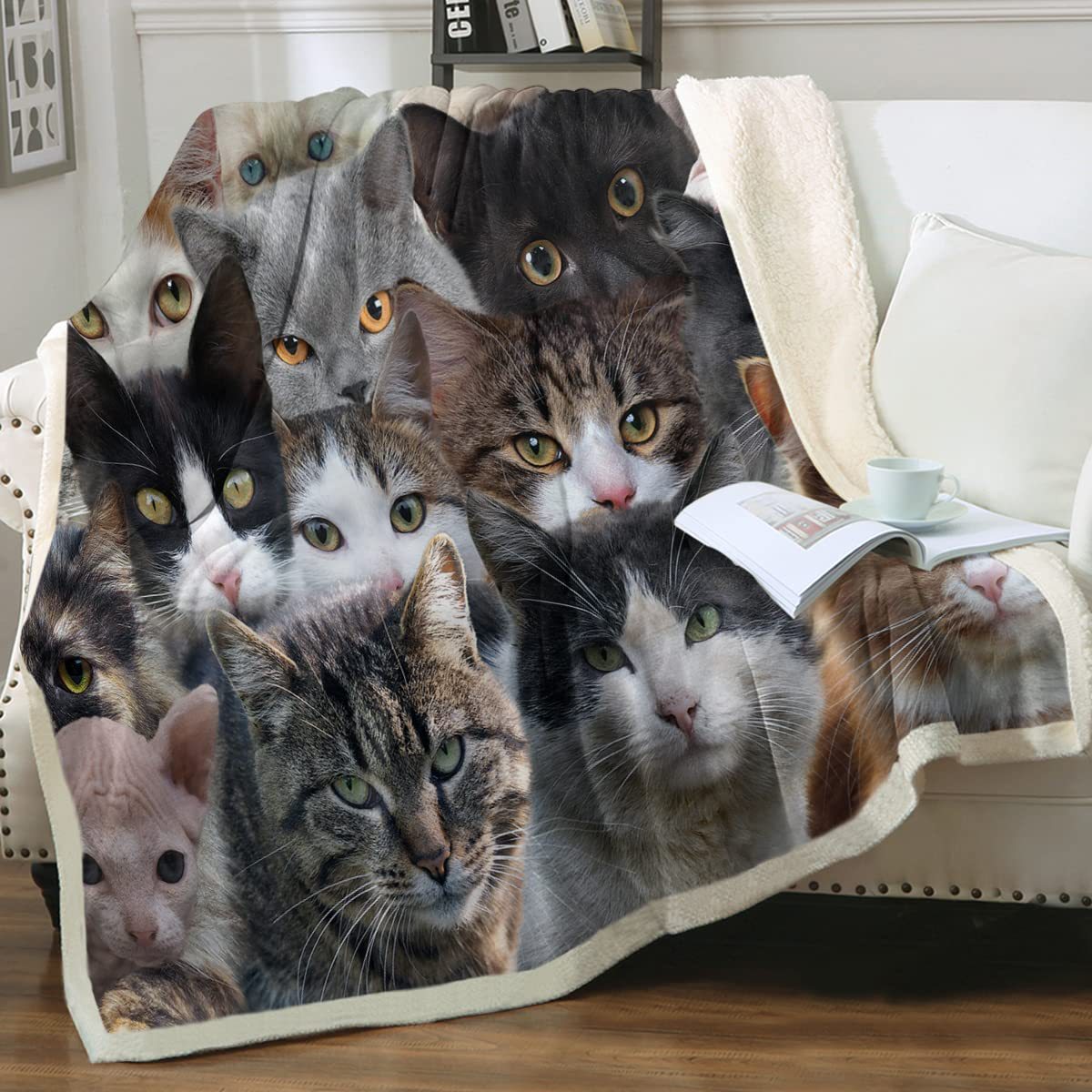 Animal Pattern Printing Double Layer Blanket