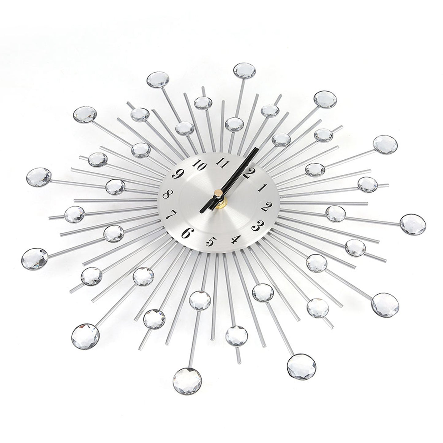 Fashion Luxury Diamond studded Metal Wall Clock