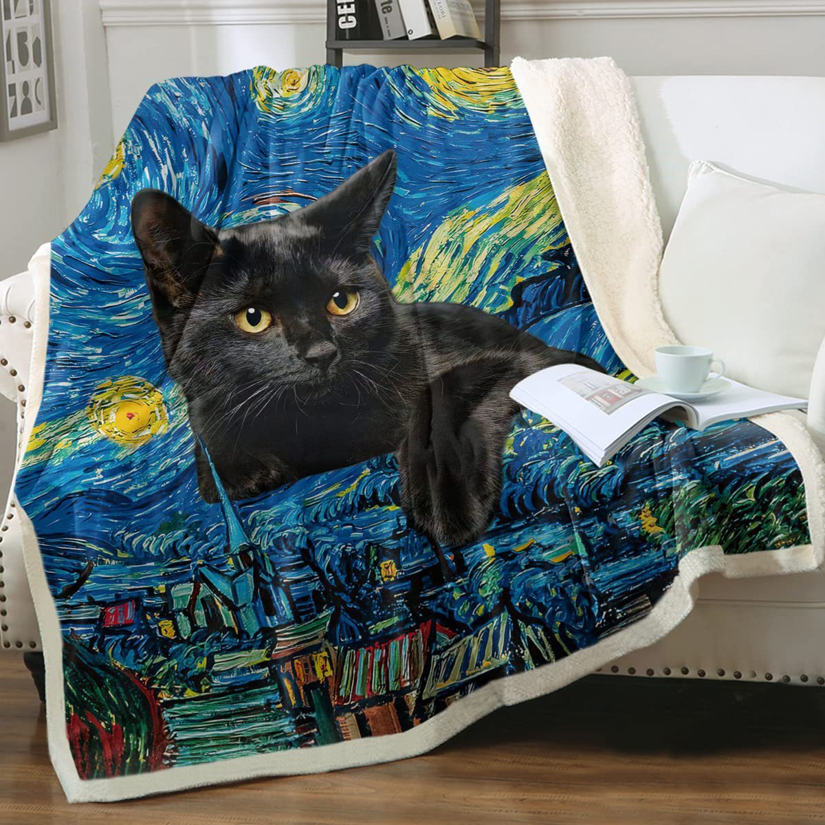 Animal Pattern Printing Double Layer Blanket