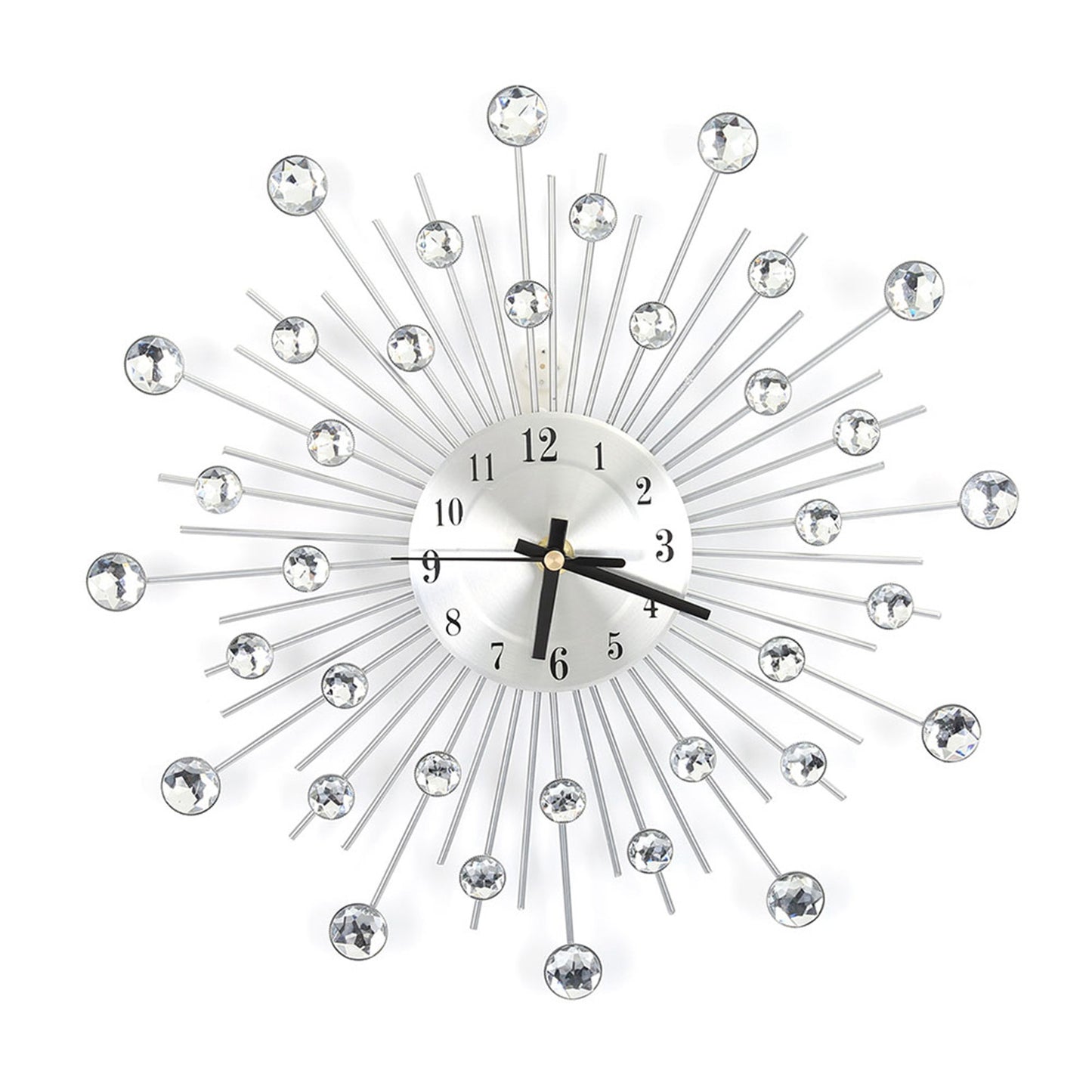 Fashion Luxury Diamond studded Metal Wall Clock