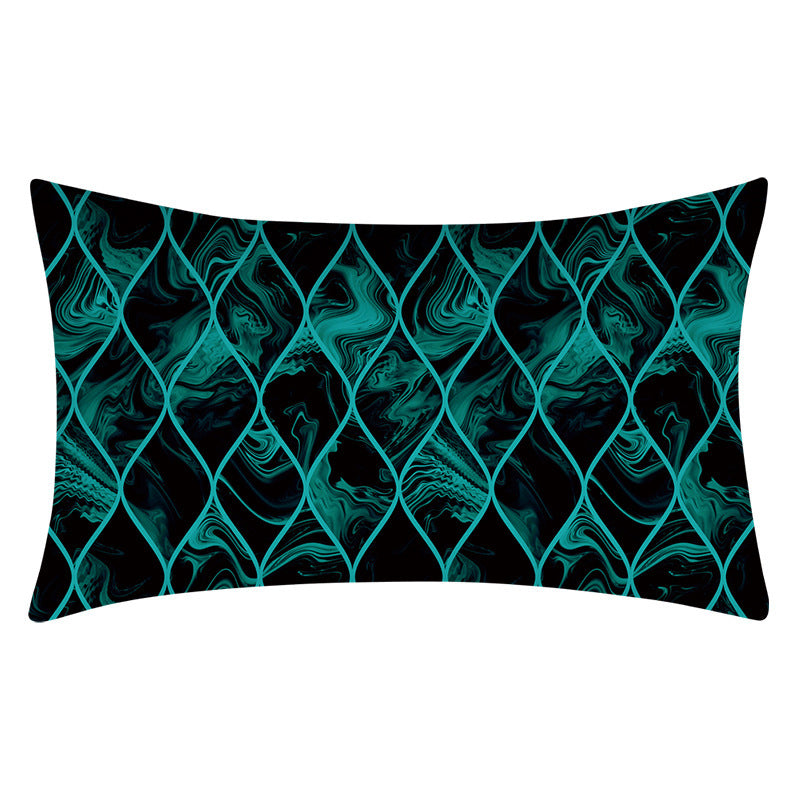 Teal Teal Home Decor Cushion Lumbar Pillowcase