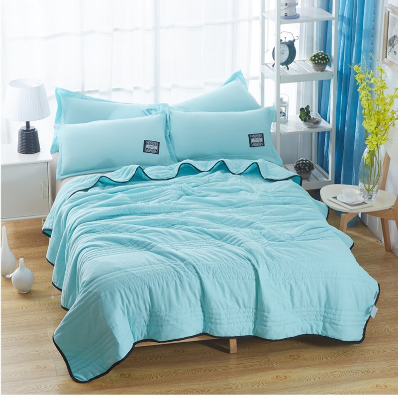 Cooling Blankets Pure Color Summer Quilt Compressible Air-conditioning Quilt