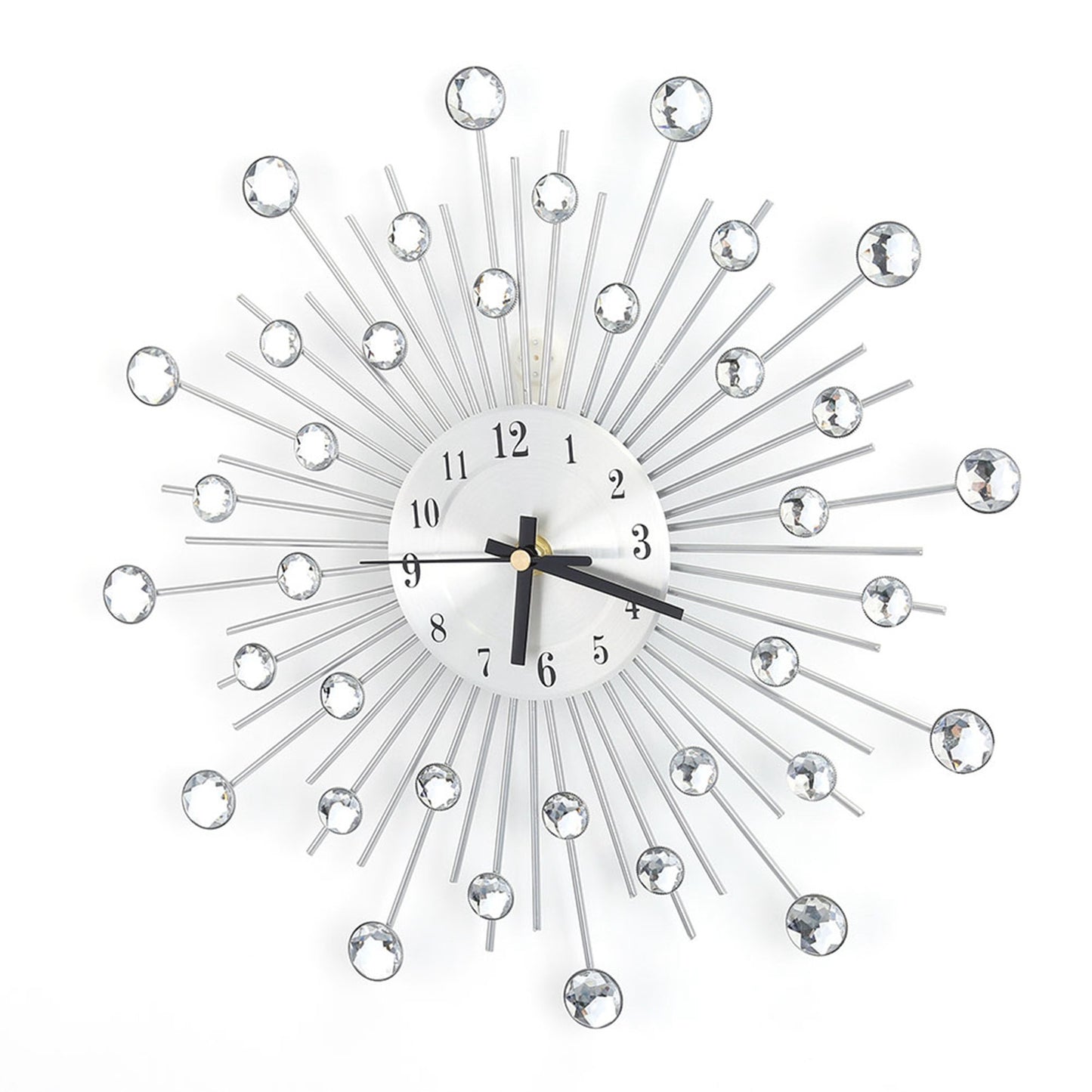 Fashion Luxury Diamond studded Metal Wall Clock