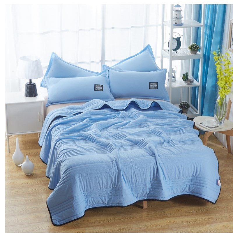 Cooling Blankets Pure Color Summer Quilt Compressible Air-conditioning Quilt