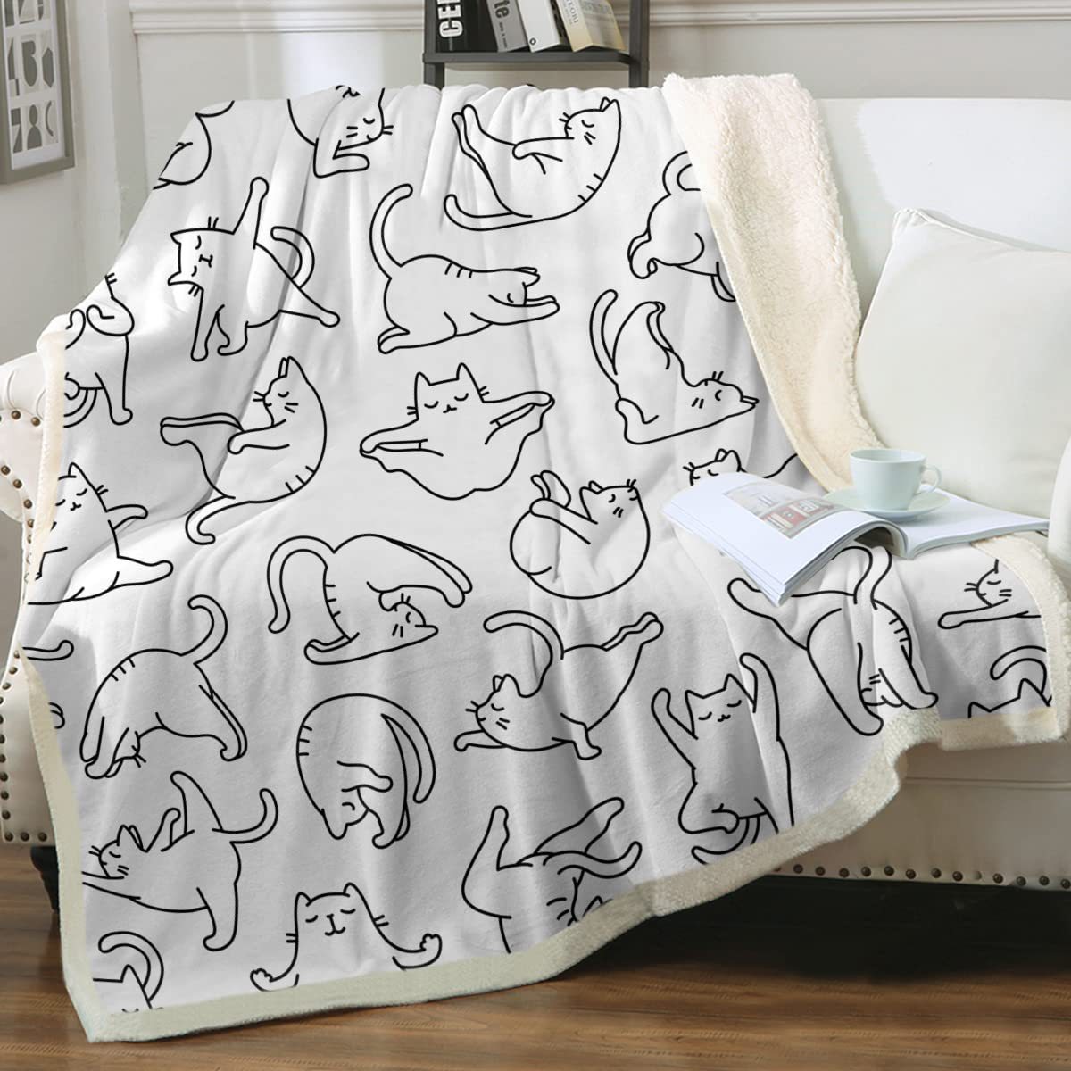 Animal Pattern Printing Double Layer Blanket