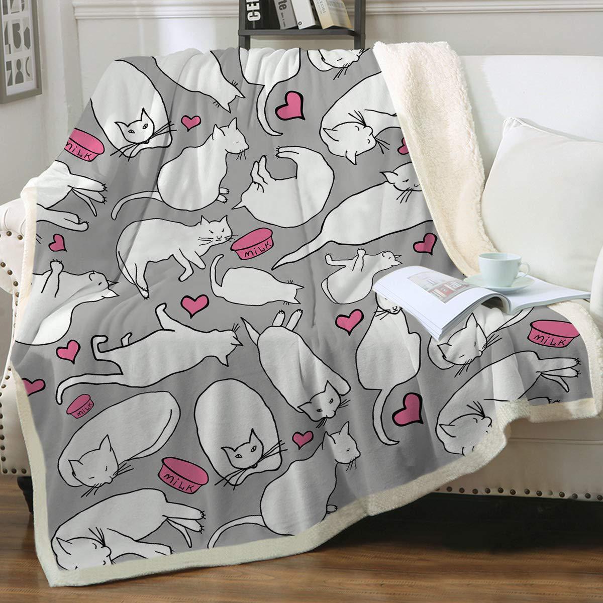 Animal Pattern Printing Double Layer Blanket