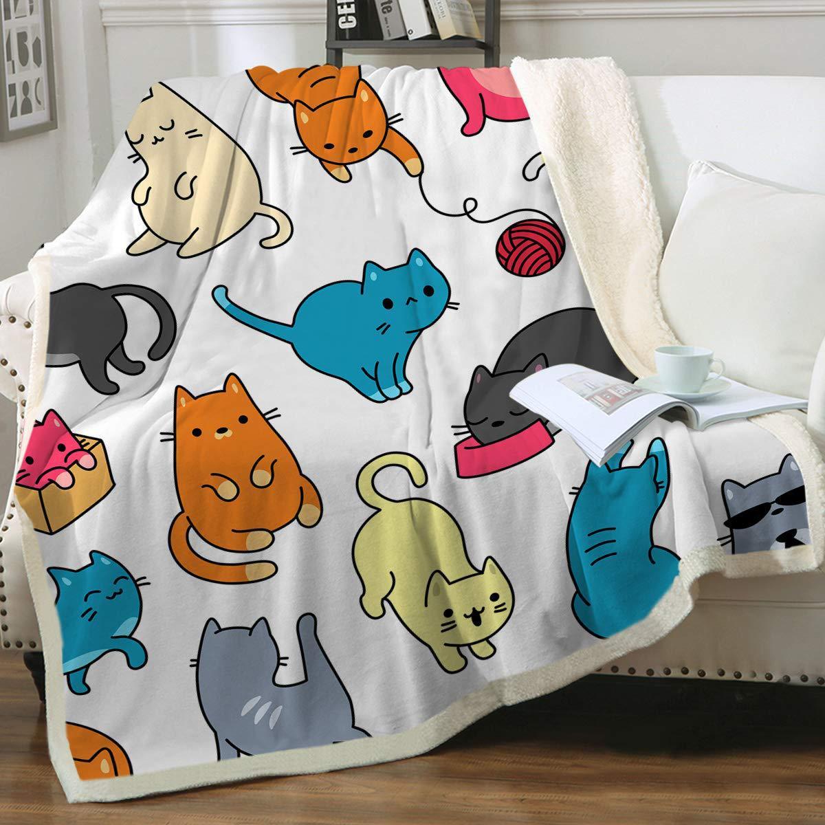 Animal Pattern Printing Double Layer Blanket