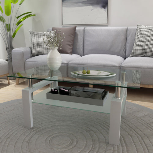 White Coffee Table, Modern Side Center Tables