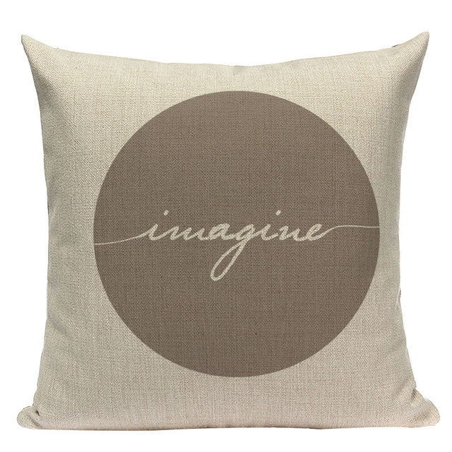 Design Geometric Throw Pillow Linen Modern