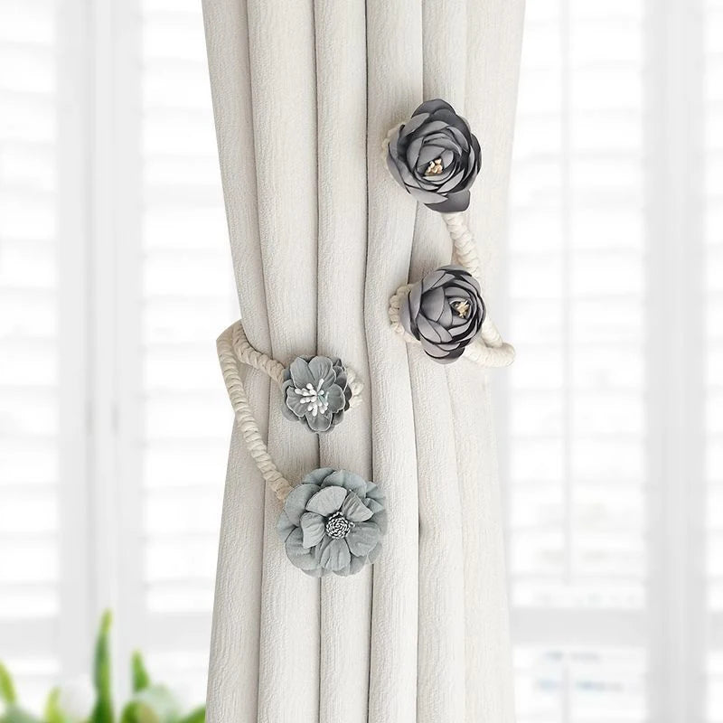 Modern Handmade Creative Flower and Branch Curtain Tieback