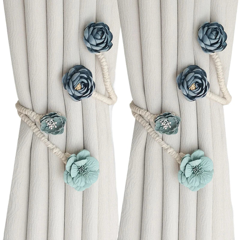 Modern Handmade Creative Flower and Branch Curtain Tieback