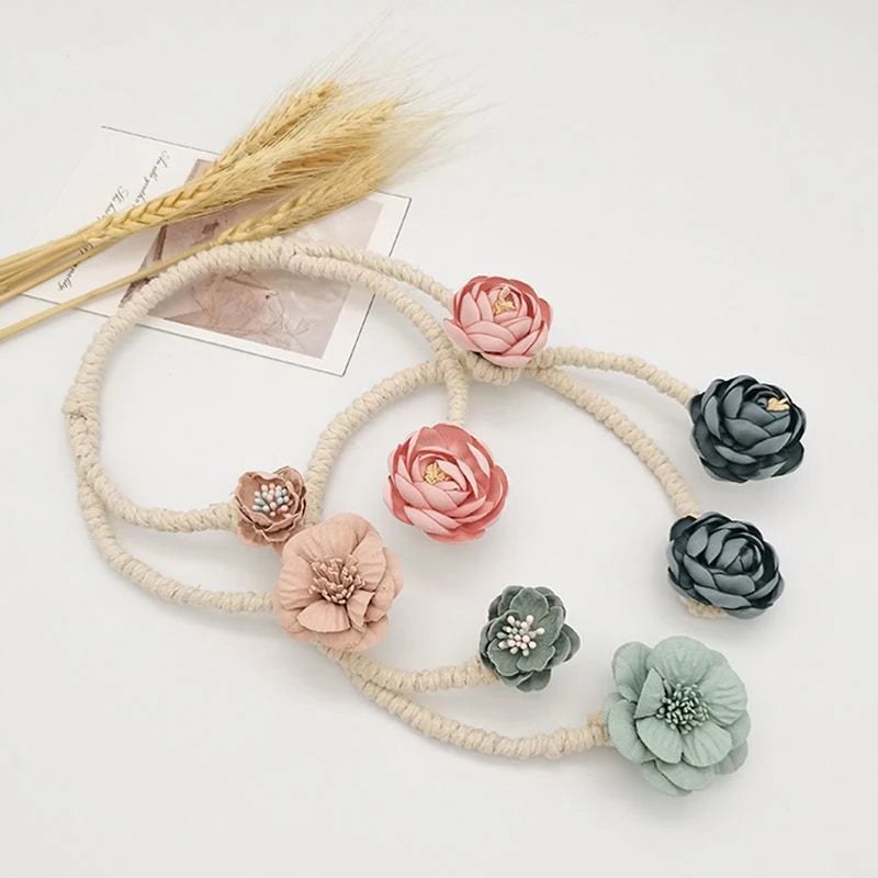 Modern Handmade Creative Flower and Branch Curtain Tieback