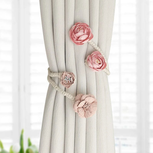 Modern Handmade Creative Flower and Branch Curtain Tieback