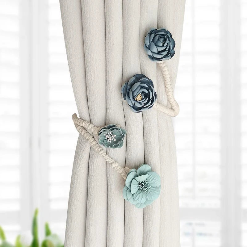 Modern Handmade Creative Flower and Branch Curtain Tieback