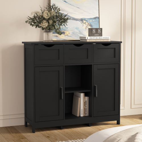 Storage Cabinets, Wooden Floor Cabinet, with Drawers and Shelves