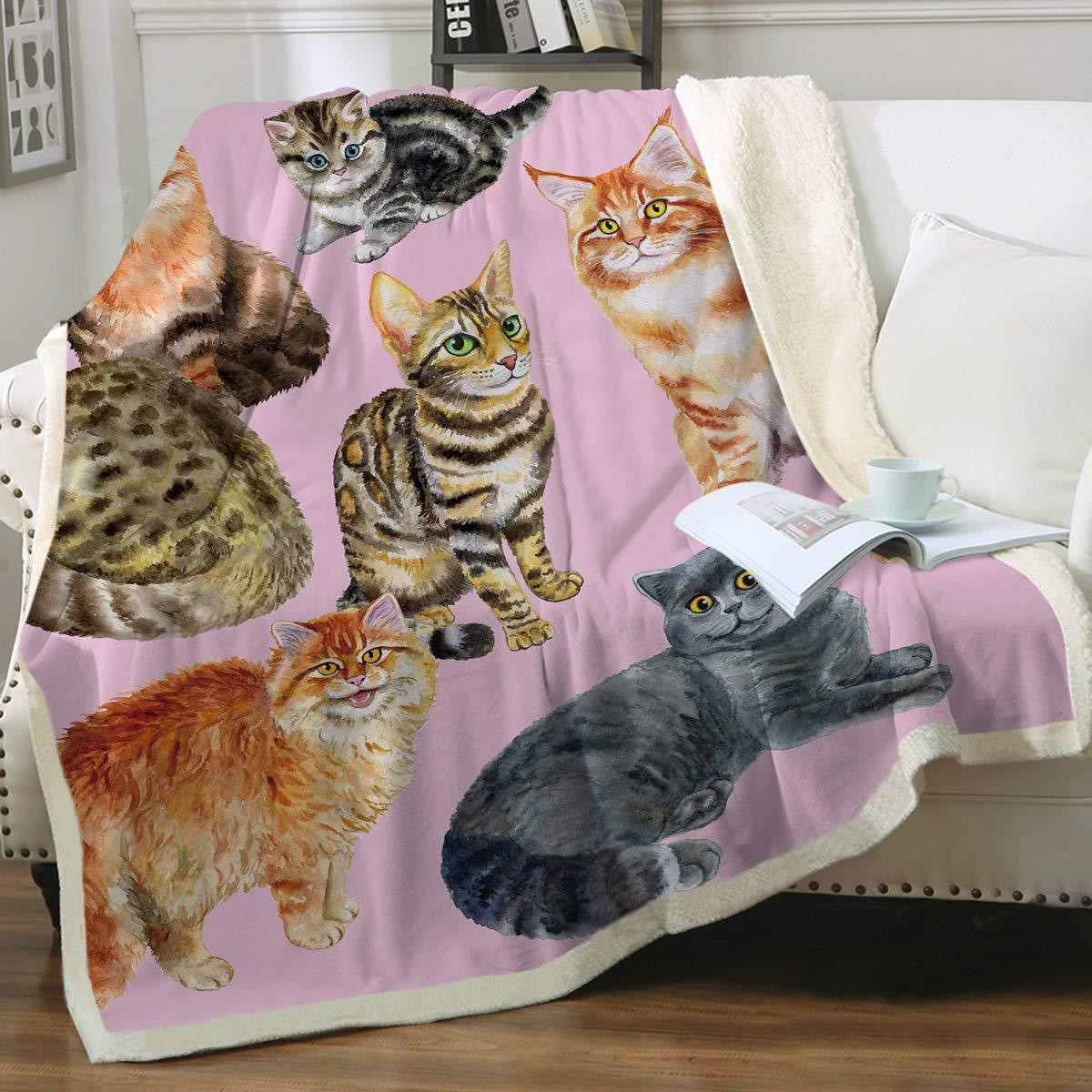 Animal Pattern Printing Double Layer Blanket