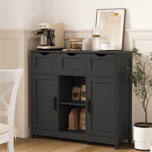 Storage Cabinets, Wooden Floor Cabinet, with Drawers and Shelves