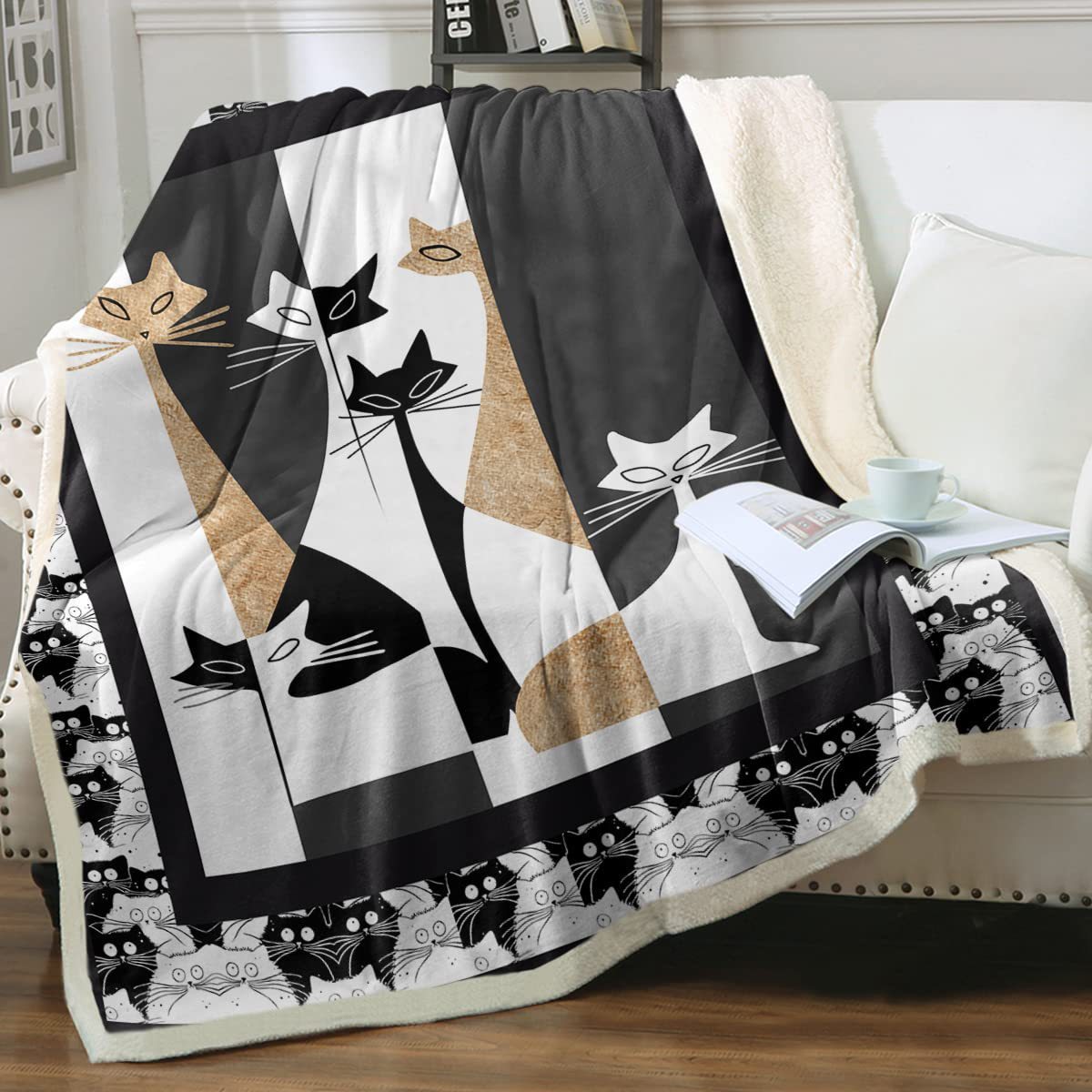 Animal Pattern Printing Double Layer Blanket