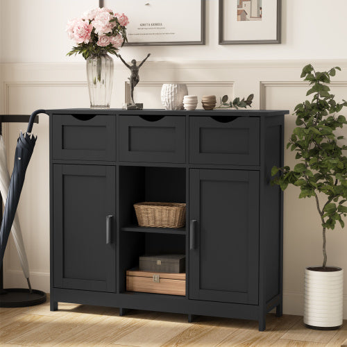 Storage Cabinets, Wooden Floor Cabinet, with Drawers and Shelves